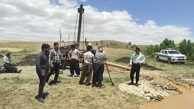 توقیف دستگاه حفاری در دیواندره