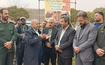 کلنگزنی مسجد خیرساز در بوستان مسافر دیواندره