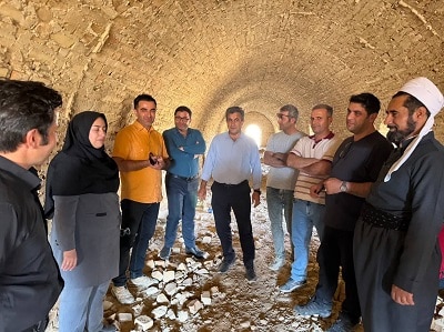 بازدید فرماندار کارخانه آجر قشلاق سفید دیواندره