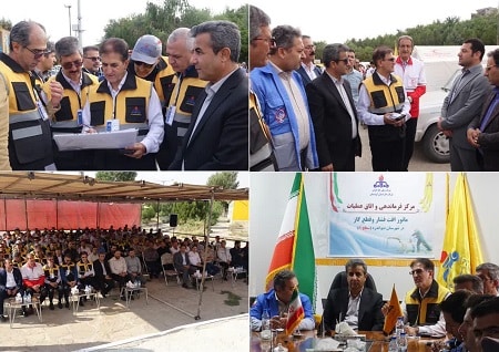 مانور قطعی گاز در دیواندره